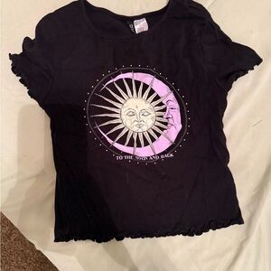 Black Graphic Women's Top